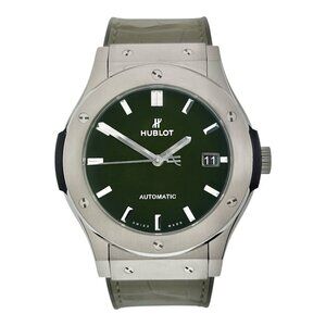 Hublot Classic Fusion Titanium Green Dial 45mm Automatic Men’s 511.NX.8970.LR